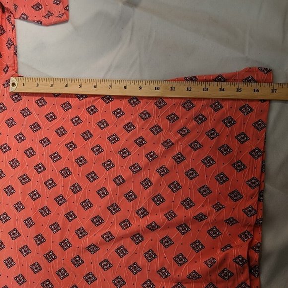 Croft & Barrow Pink Pattern 3/4 sleeve Tunic Top Shirt Blouse Womens Medium M - Picture 8 of 9